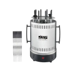 DSP KB4010 Verticale Elektrische BBQ Grill 1500W | 360° Automatische Rotatie, 8 Spiesen & Gezond Grillen