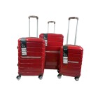 Libiao  Kofferset 3 Delig - 85l &  50l & 30l -  Rood