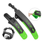 Spatbord Mountainbike Verstelbaar -universeel Spatborden Voor En Achter 24 - 26 - 27 Inch Groen