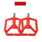 Hbs Pd-500 Nylon Mtb Pedalen - Verbreed Antislip Design - Du Plus 1 Lager - Rood