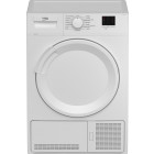Beko DTLCE80041W - Condensdroger - 8 kg - Sensor-droog - 66 dB